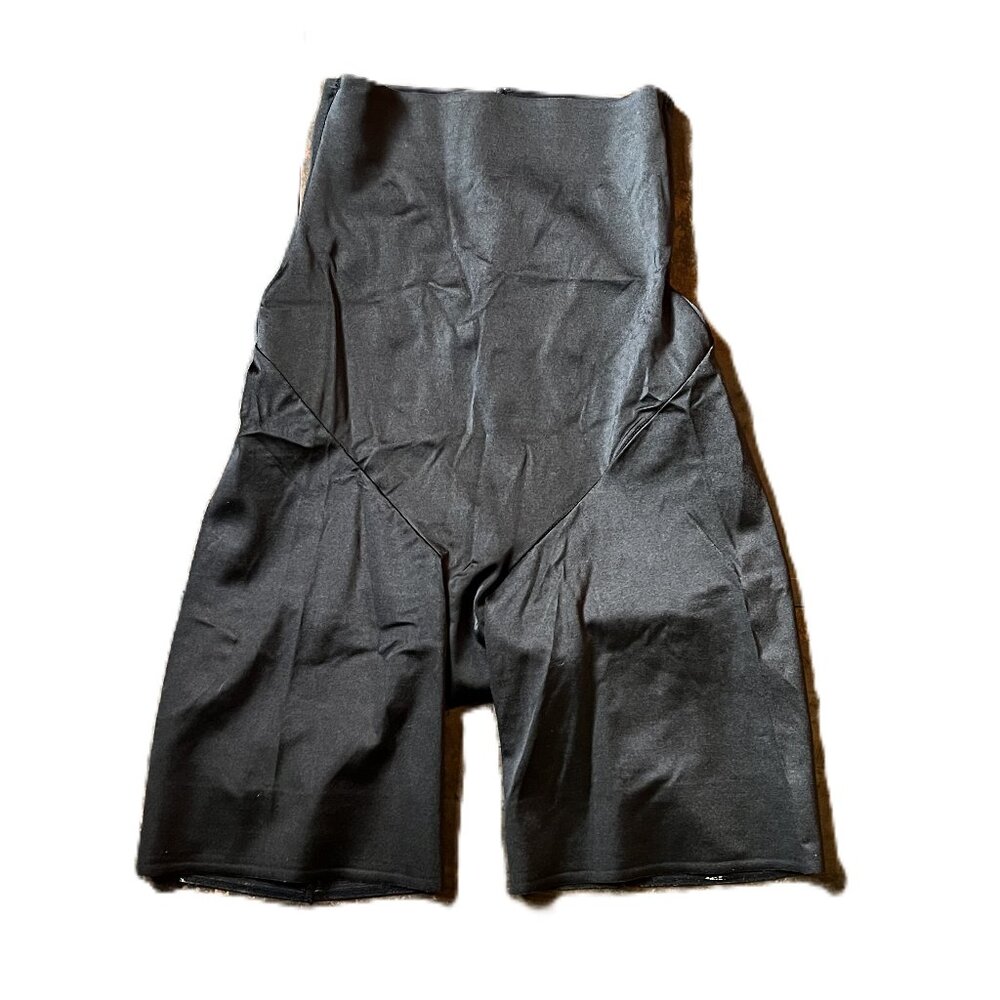 Women's Soma Mid Thigh High Waist Black Shapewear Shorts, Size S